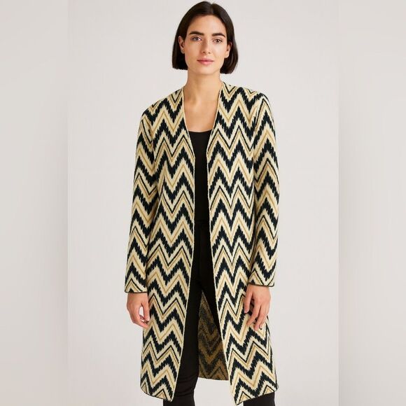 J McLaughlin Chevron Cardigan - Picture 1 of 7